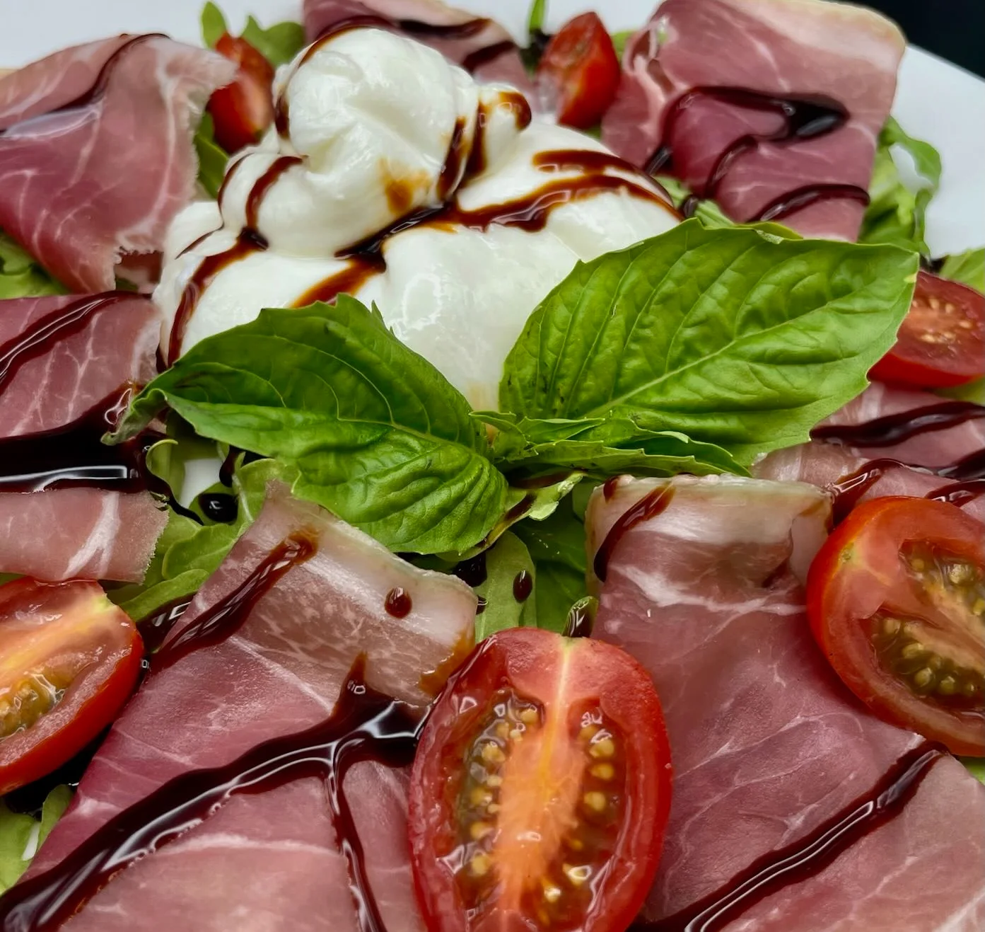 Catering spread at Sole Mio